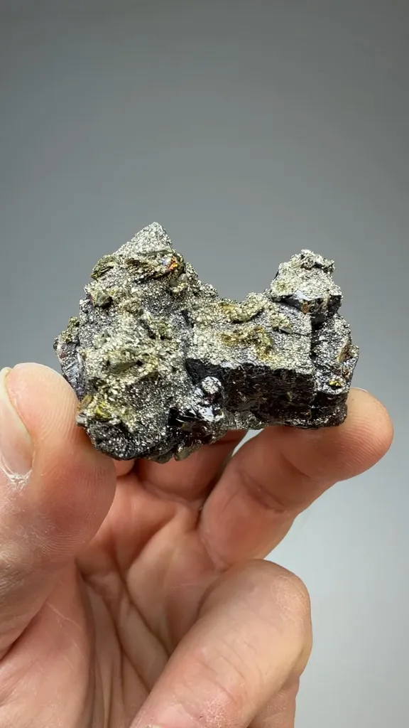 Marcasite, Pyrite on Sphalerite image