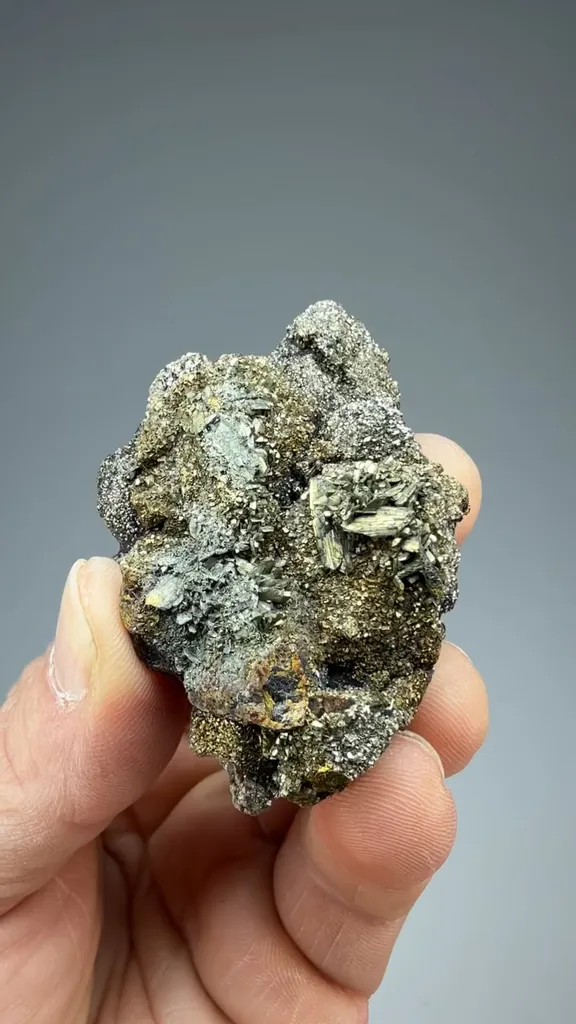 Marcasite, Pyrite on Sphalerite image