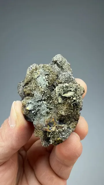 Marcasite, Pyrite on Sphalerite