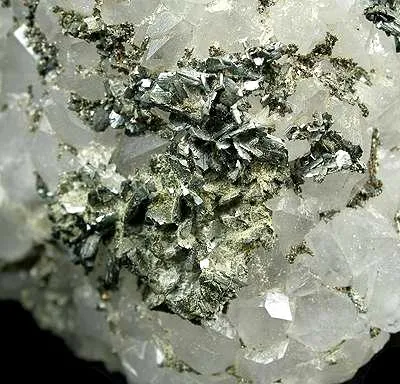 Marcasite, Quartz image