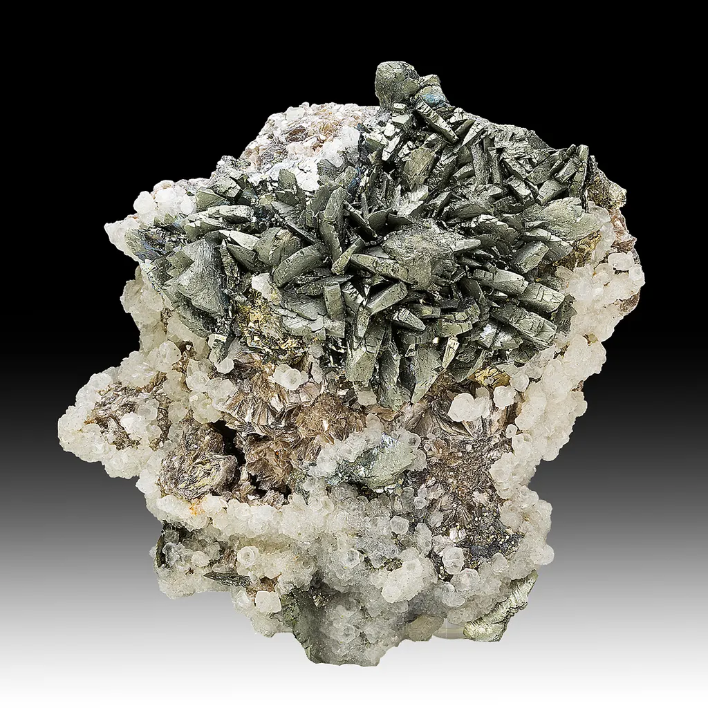 Marcasite with Muscovite, Dolomite image