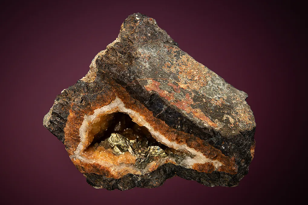 Marcasite with Sphalerite and Quartz image