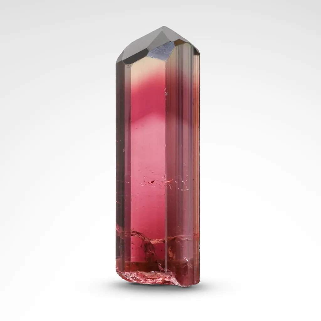 Maroon/Peach tourmaline gem image
