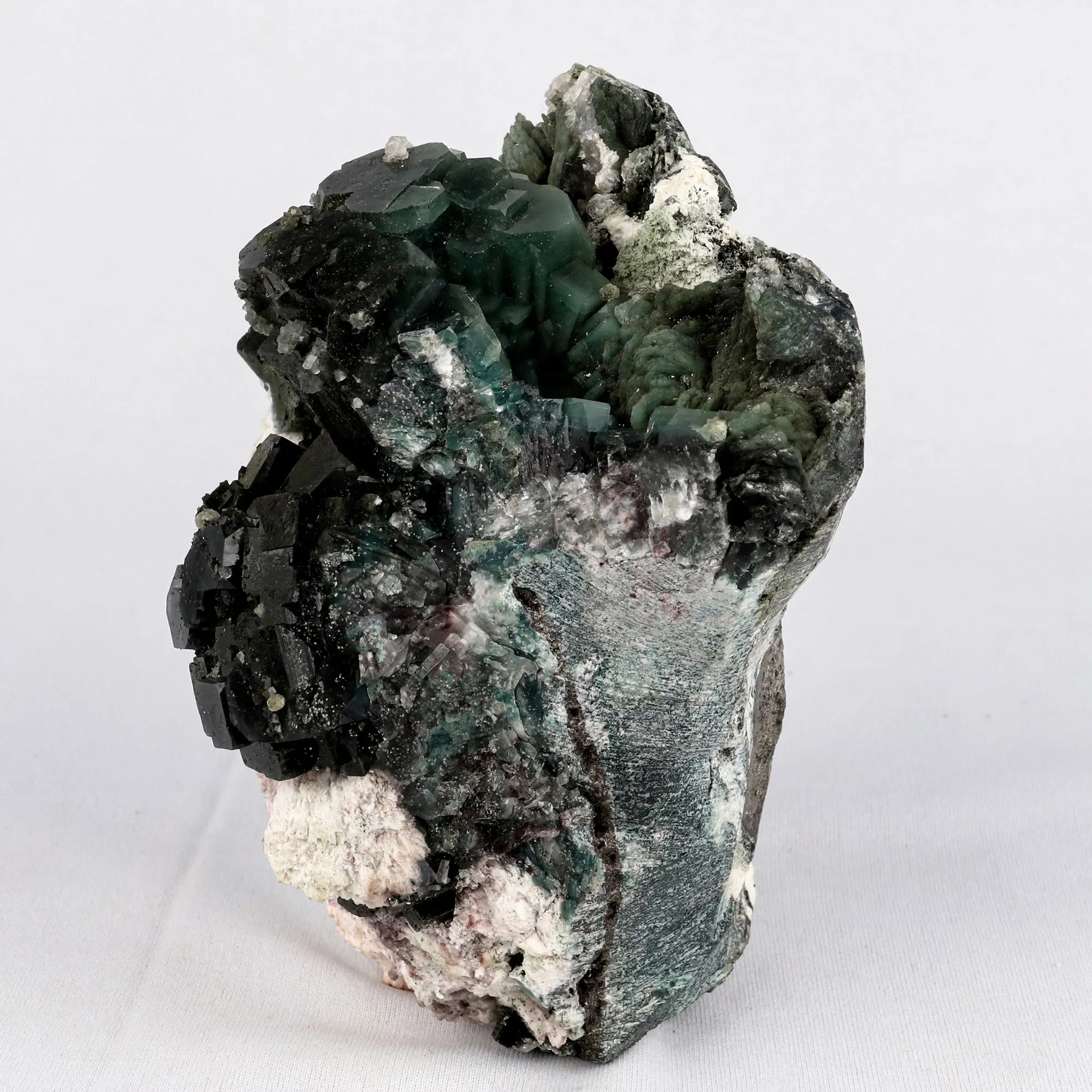 Marshy Apophyllite with Heulandite Natural Mineral Specimen - image 2