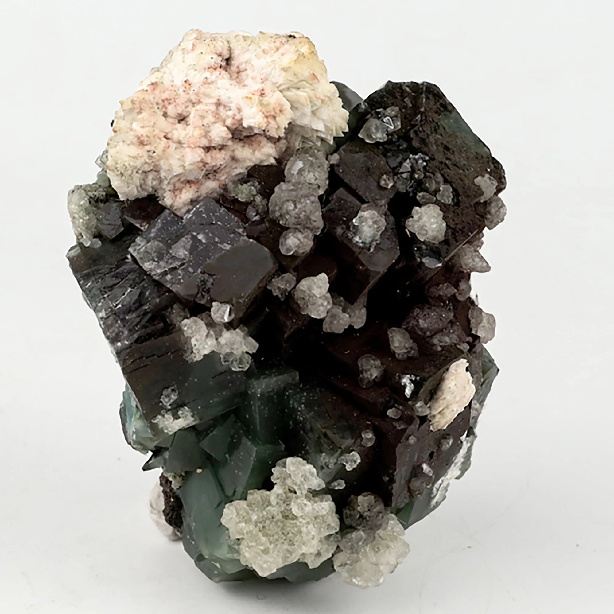 Marshy Apophyllite with Heulandite Natural Mineral Specimen - image 2