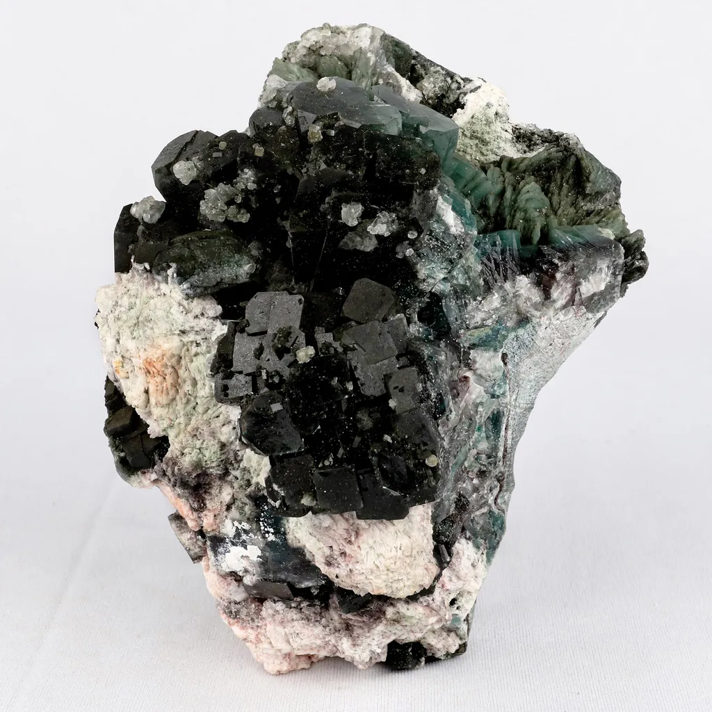 Marshy Apophyllite with Heulandite Natural Mineral Specimen image