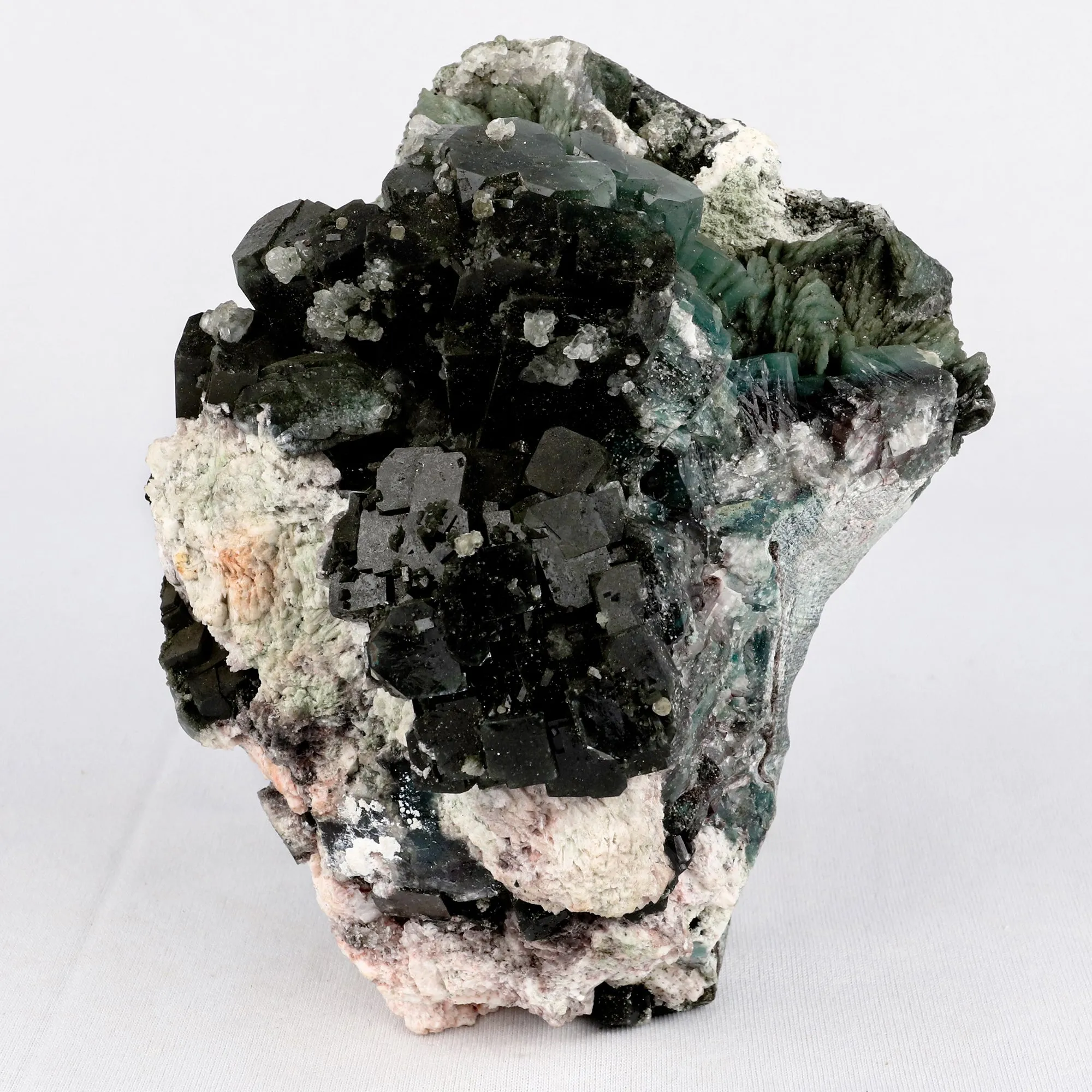 Marshy Apophyllite with Heulandite Natural Mineral Specimen - image 1