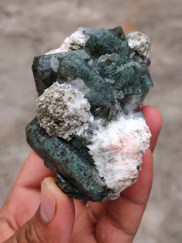 Marshy Apophyllite With Laumontite. From India - image 2
