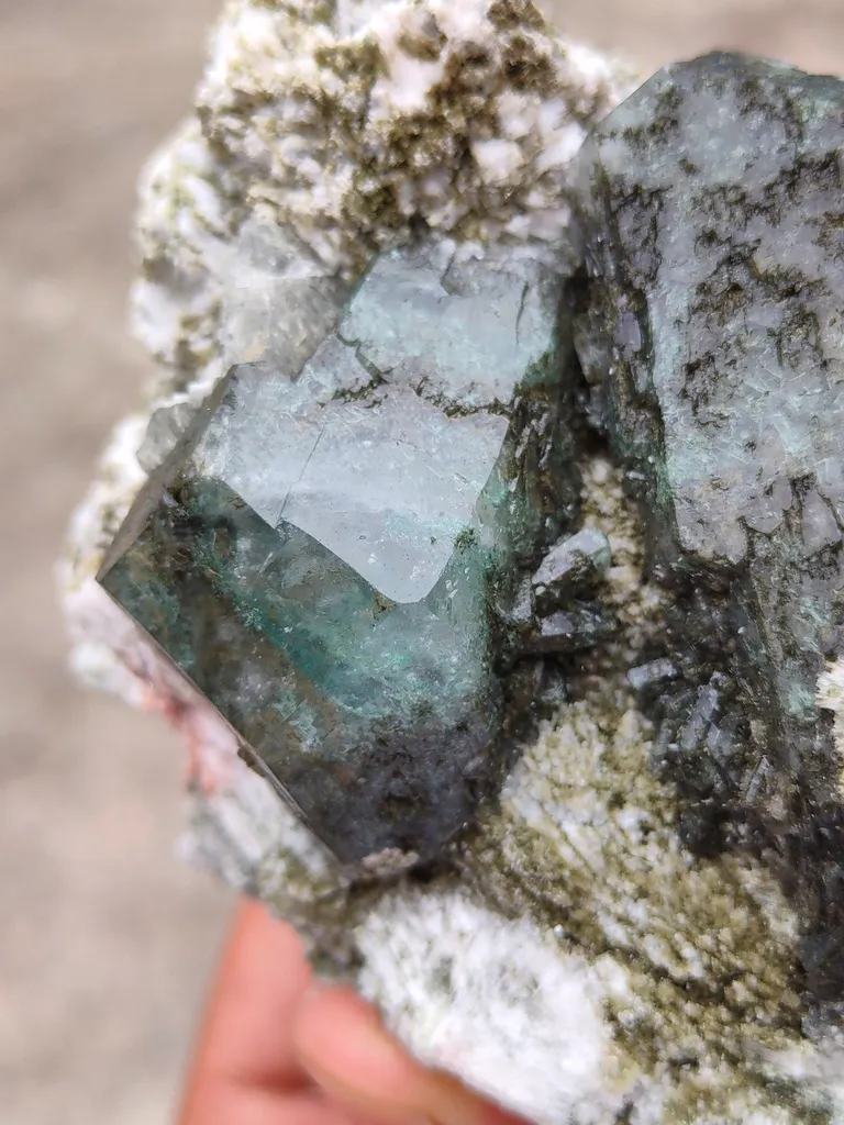 Marshy Apophyllite With Laumontite Natural Mineral specimen - image 3