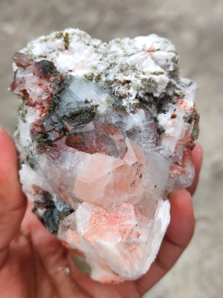 Marshy Apophyllite With Laumontite Natural Mineral specimen - image 7