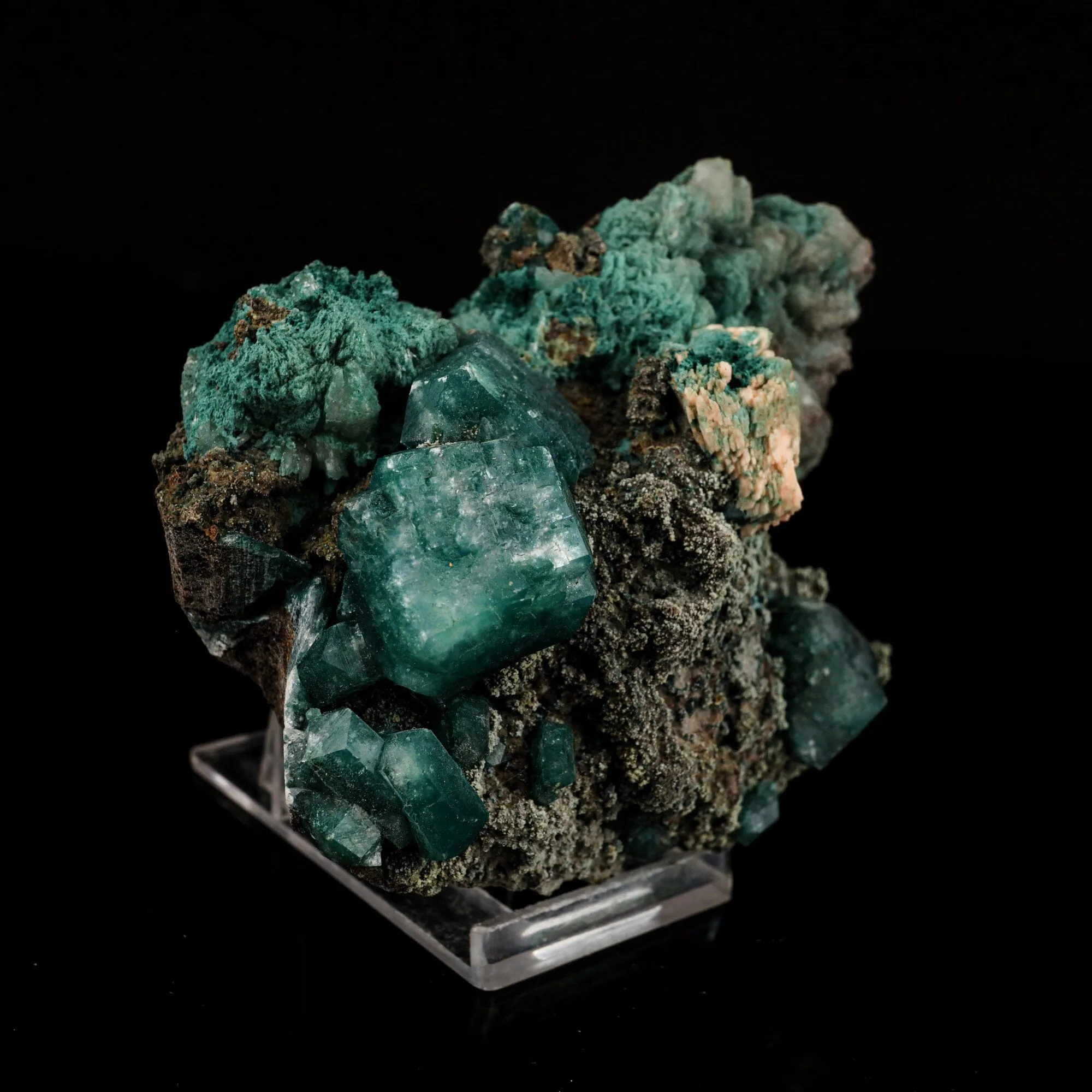 Marshy Apophyllite with Stilbite  Natural Mineral Specimen - image 3