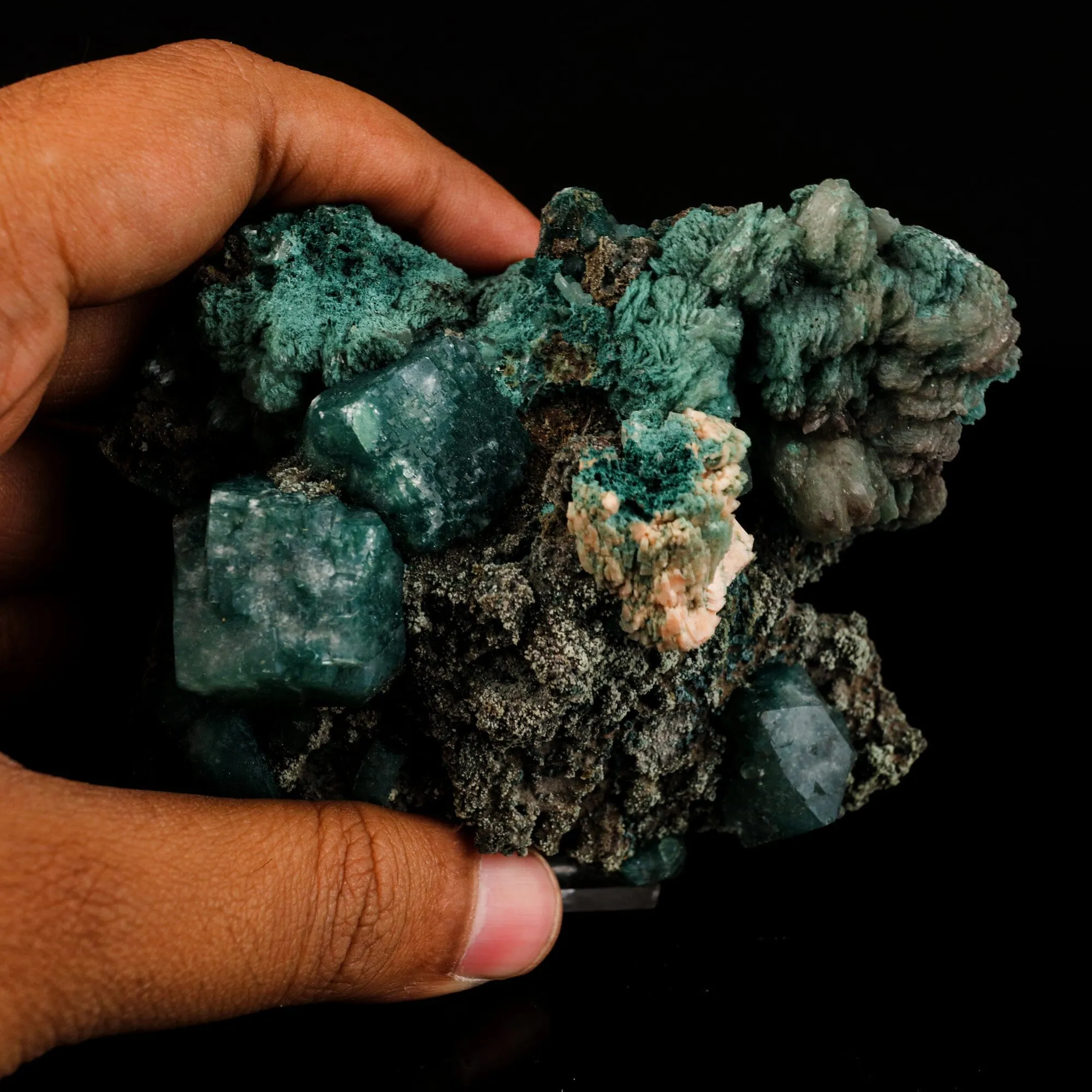 Marshy Apophyllite with Stilbite  Natural Mineral Specimen - image 4