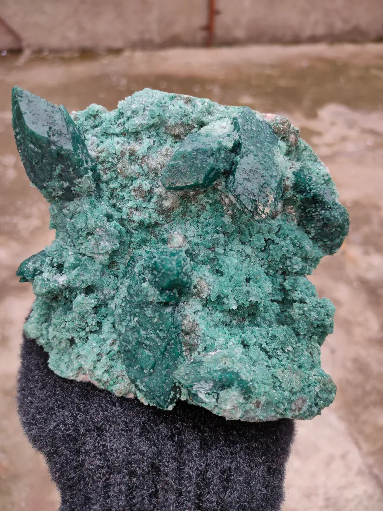 Marshy Celedonite Green Apophyllite Natural Mineral specimen - image 3