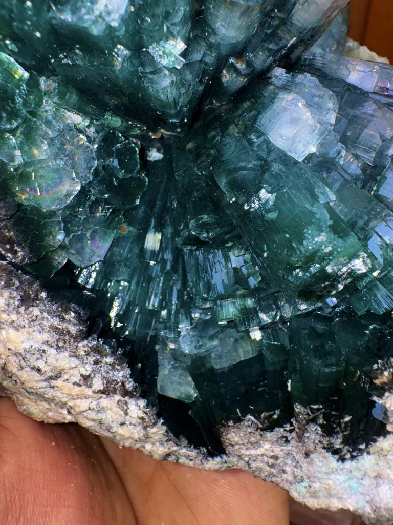 Marshy Disco Apophyllite Flower, Both Side Minerals Specimen, Front and back. From India - image 4