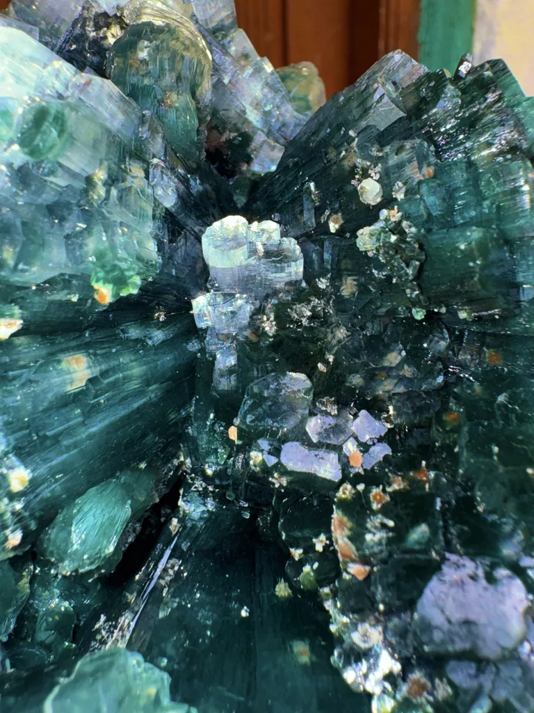 Marshy Disco Apophyllite Flower, Both Side Minerals Specimen, Front and back. From India - image 2
