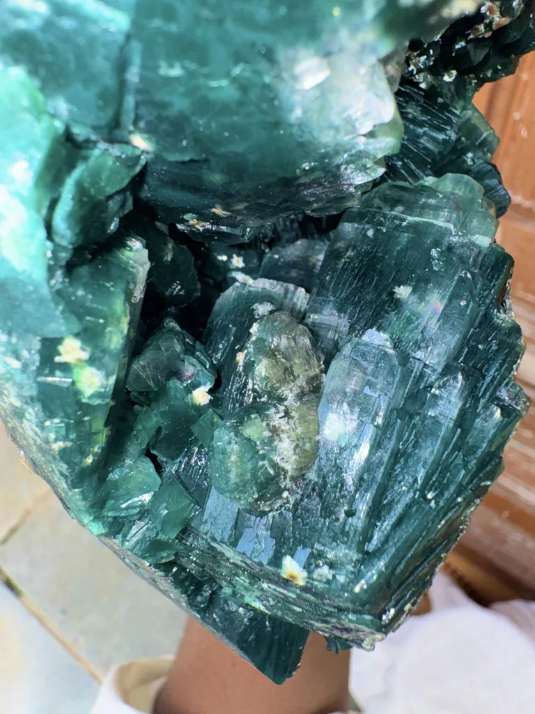 Marshy Disco Apophyllite Flower, Both Side Minerals Specimen, Front and back. From India - image 5