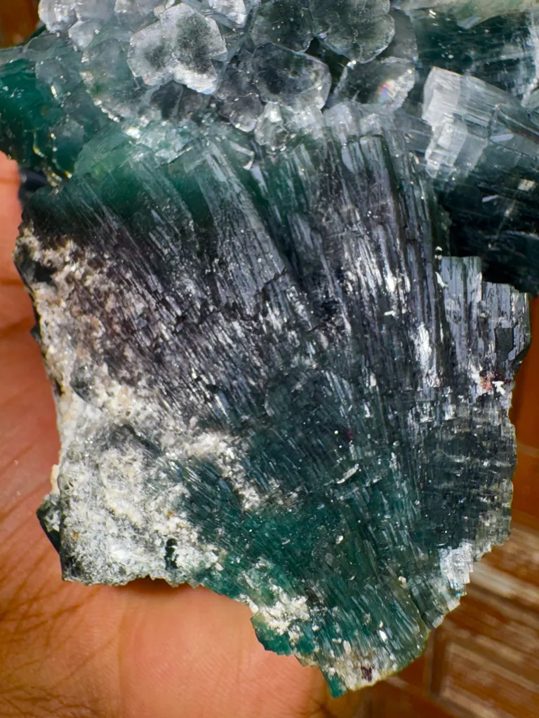 Marshy Disco Apophyllite Flower, Both Side Minerals Specimen, Front and back. From India - image 8