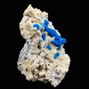 Massive Electric Blue Cavansite on Heulandite – Rare Indian Zeolite Collector Specimen (7 Inch, 4.5 LB) DK93 - image 3