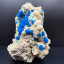 Massive Electric Blue Cavansite on Heulandite – Rare Indian Zeolite Collector Specimen (7 Inch, 4.5 LB) DK93 - image 4