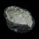 Massive Raw Okenite Big Puffballs Inside Chalcedony Geode | Huge Indian Zeolite Mineral Specimen from Mumbai, India - image 2