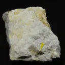 Matioliite (type locality) with Crandallite and Gormanite on Albite - image 2