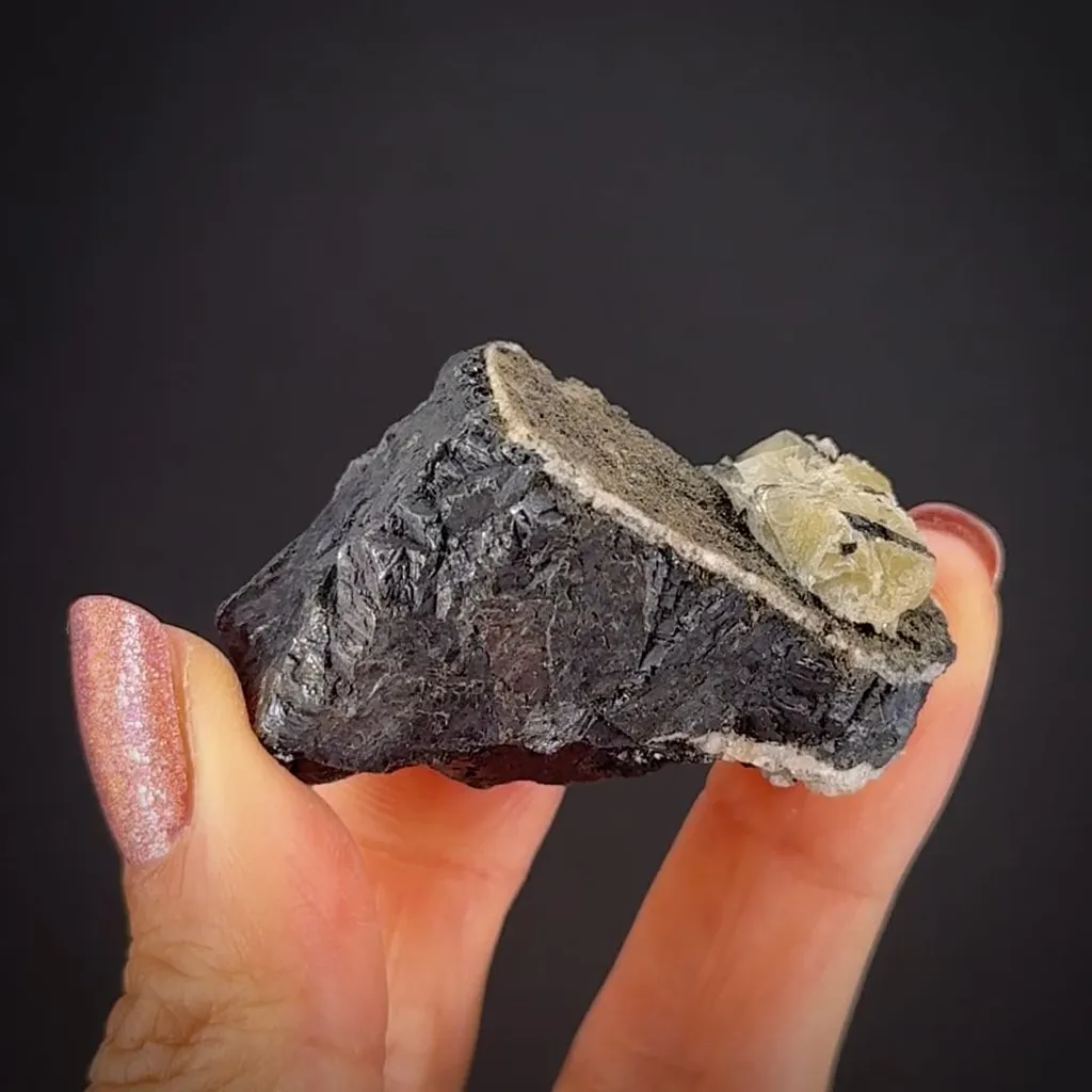 Matlockite (TL) on Galena - image 2