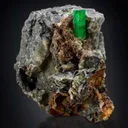 Meseum Grade Natural Emerald Crystal on Matrix Specimen from Afghanistan, Panjshir - image 1