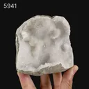 Mesolite Inside MM Quartz Geode Natural Mineral Specimen - image 5