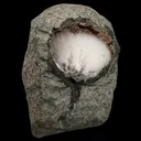 Mesolite Inside MM Quartz Geode Natural Mineral Specimen - image 3