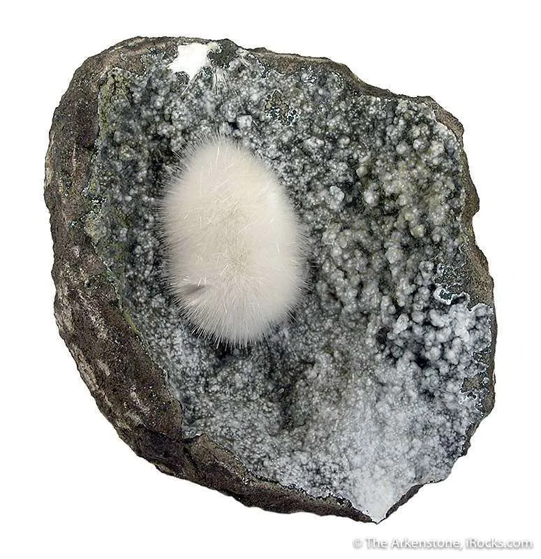 Mesolite on Chalcedony image