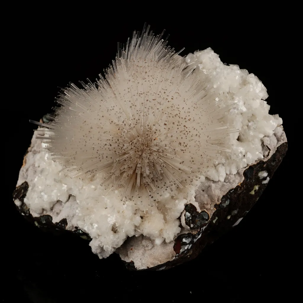 Mesolite on Heulandite Free Standing Natural Mineral Specimen - image 9