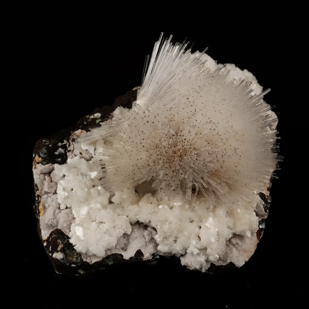 Mesolite on Heulandite Free Standing Natural Mineral Specimen - image 7