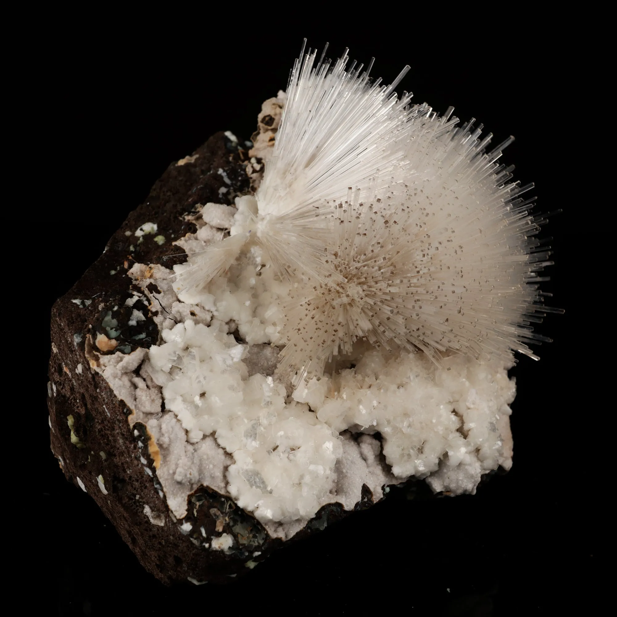 Mesolite on Heulandite Free Standing Natural Mineral Specimen - image 7
