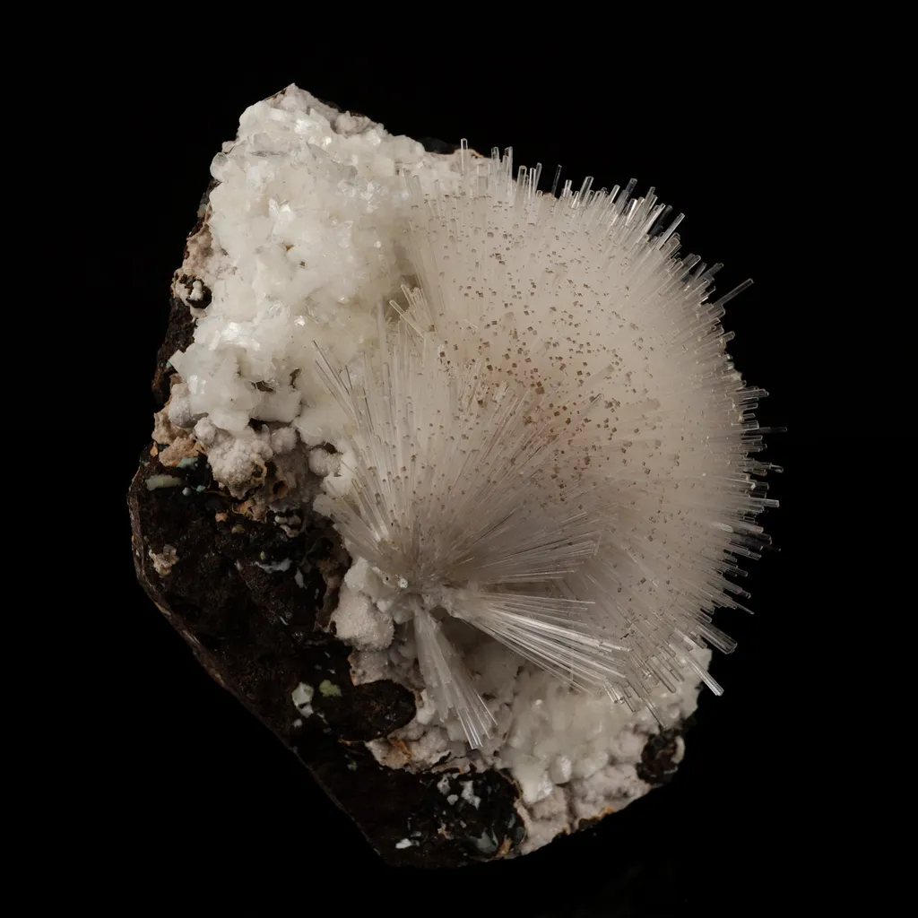 Mesolite on Heulandite Free Standing Natural Mineral Specimen - image 4