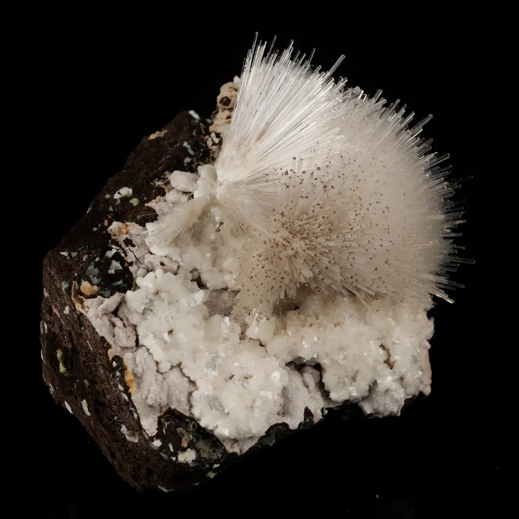 Mesolite on Heulandite Free Standing Natural Mineral Specimen - image 8