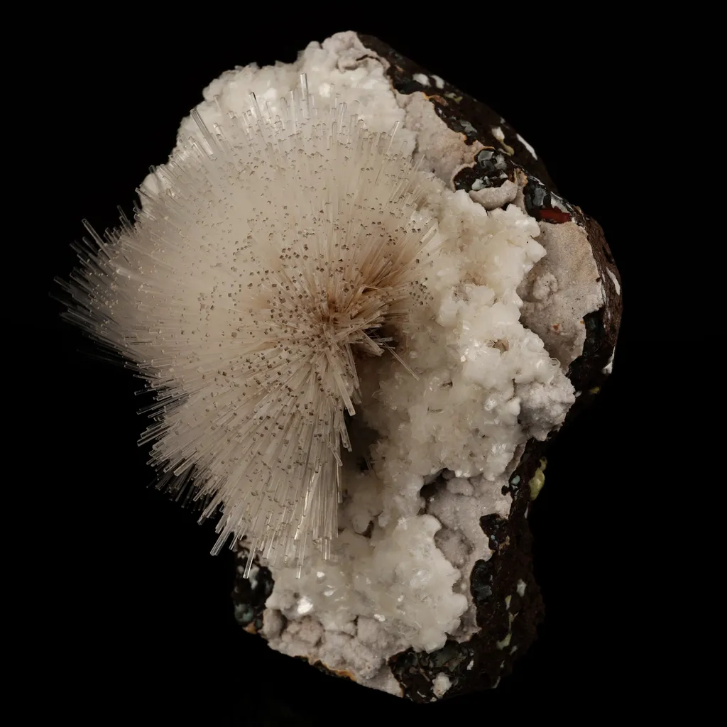 Mesolite on Heulandite Free Standing Natural Mineral Specimen - image 3