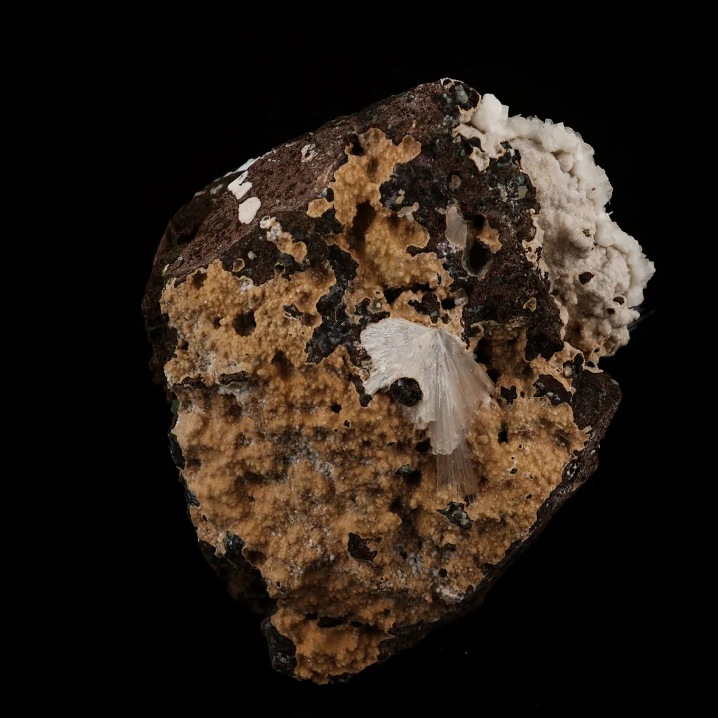 Mesolite on Heulandite Free Standing Natural Mineral Specimen - image 6