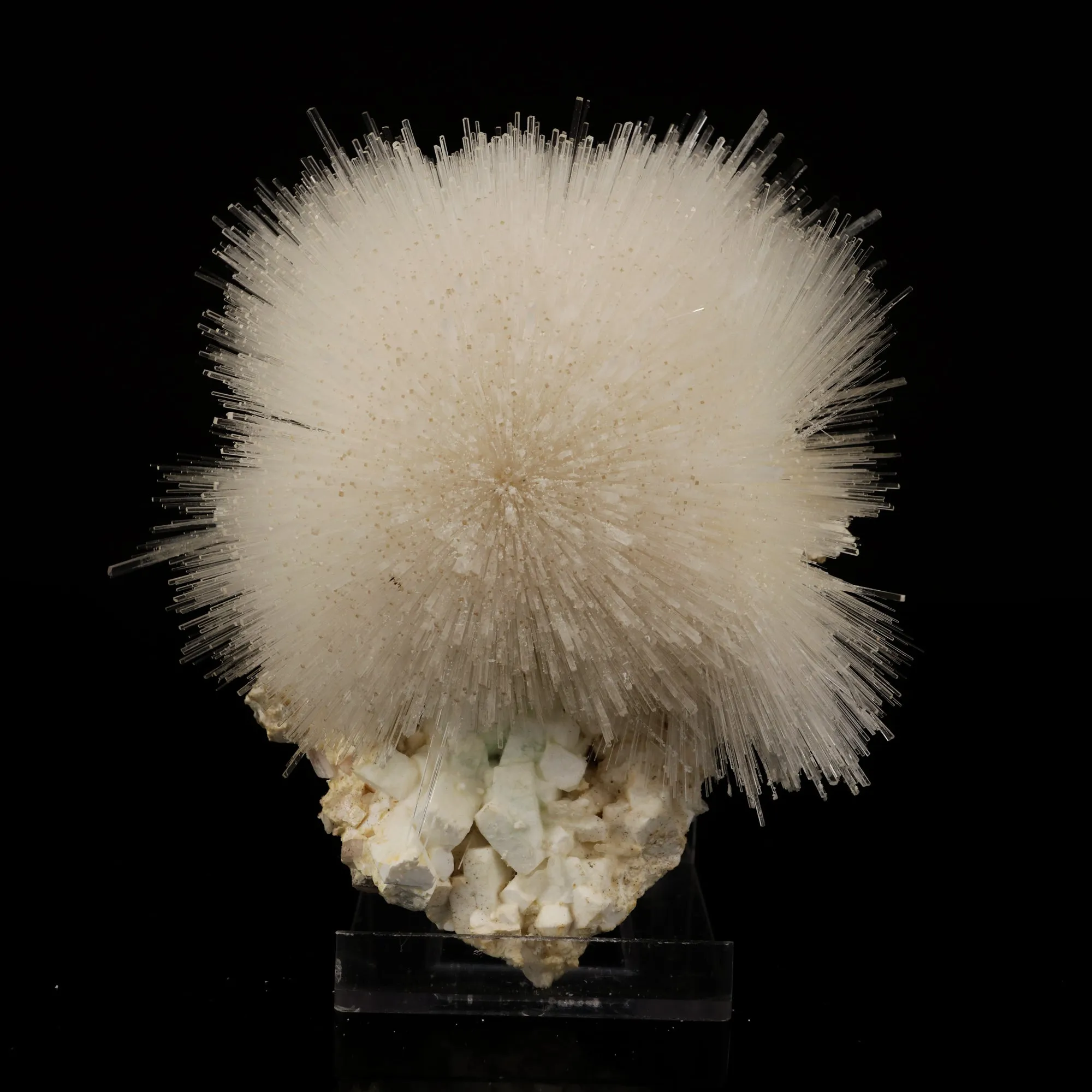 Mesolite on Heulandite Natural Mineral Specimen - image 1