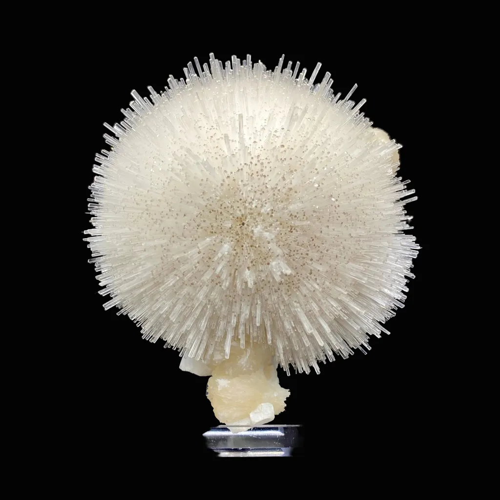 Mesolite on Mordenite Natural Mineral Specimen image