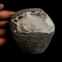 Mesolite Sphere Sprays Inside MM Quartz Geode Natural Mineral Specimen - image 4
