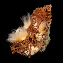 Mesolite spray with Sparkling Brown Chalcedony Natural Mineral Specimen - image 2