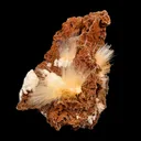 Mesolite spray with Sparkling Brown Chalcedony Natural Mineral Specimen - image 1