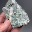 Mesolite with Heulandite, Celadonite - image 2