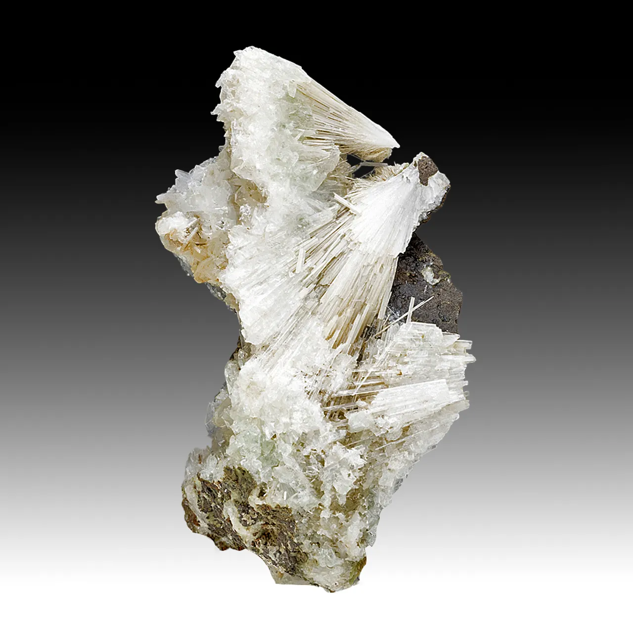 Mesolite with Heulandite, Fluorapophyllite-K - image 1