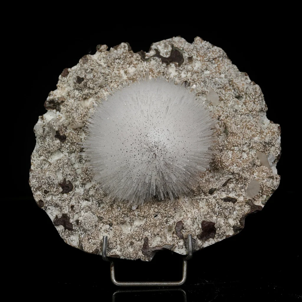 Mesolite with Heulandite Natural Mineral Specimen image