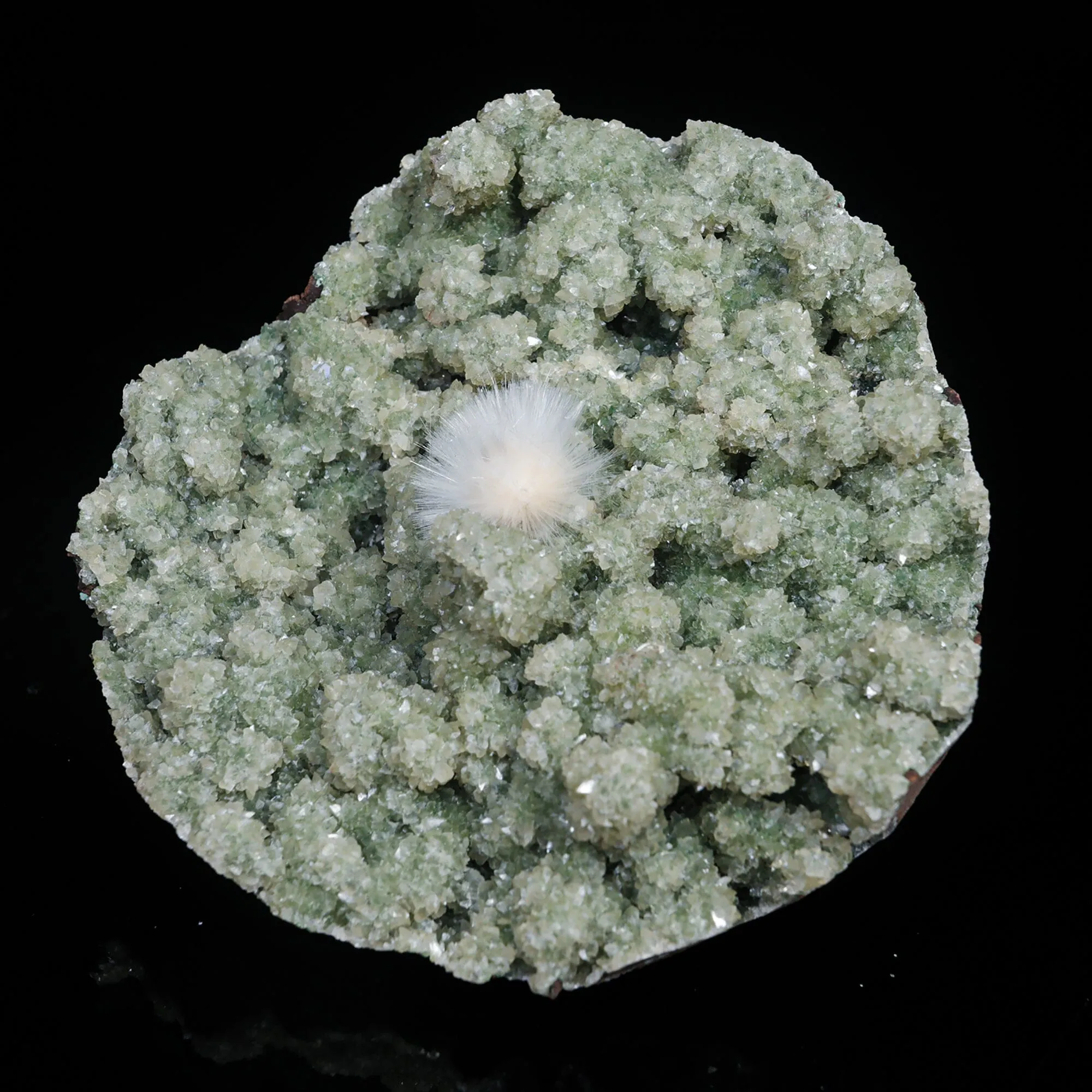 Mesolite with Heulandite Natural Mineral Specimen - image 3