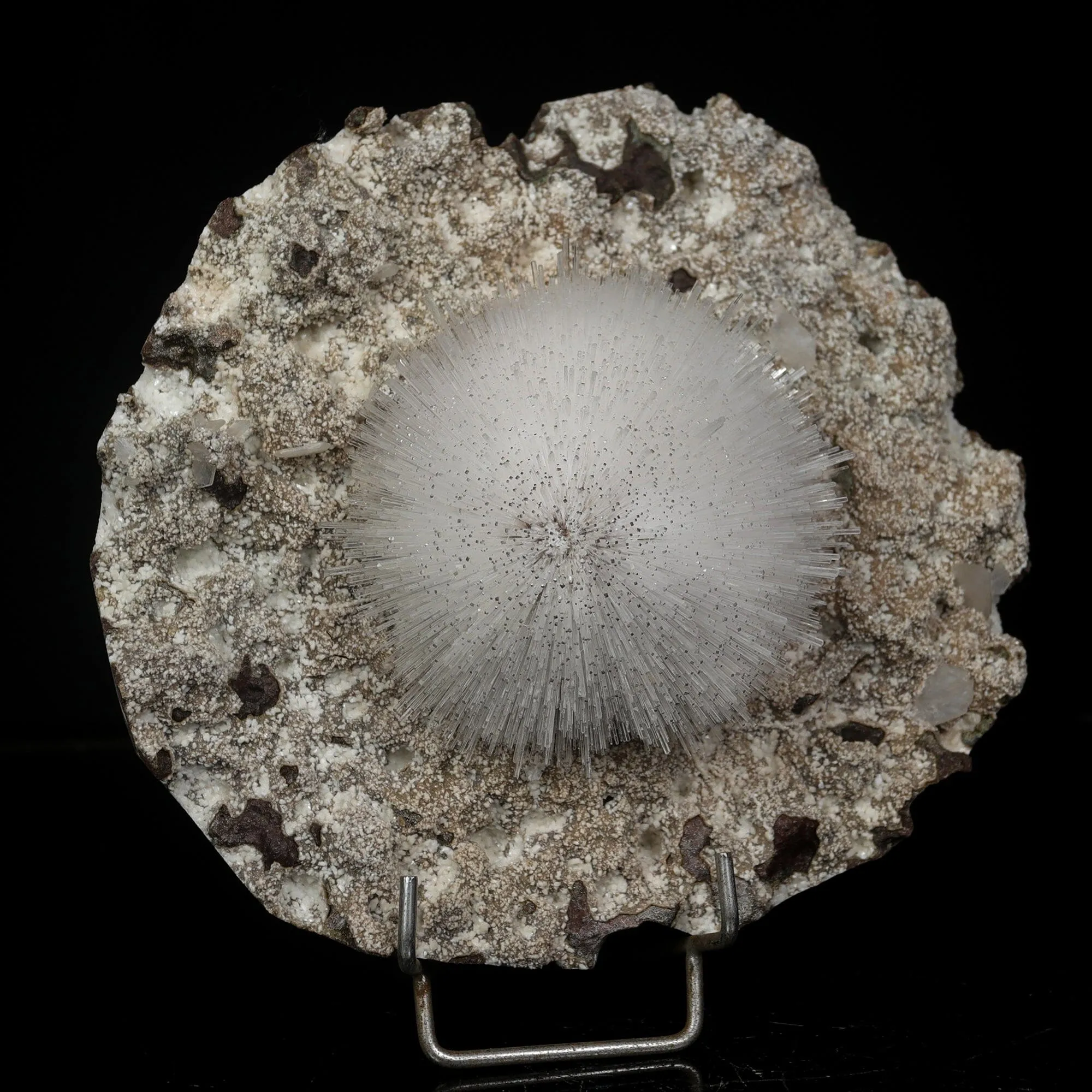 Mesolite with Heulandite Natural Mineral Specimen - image 3