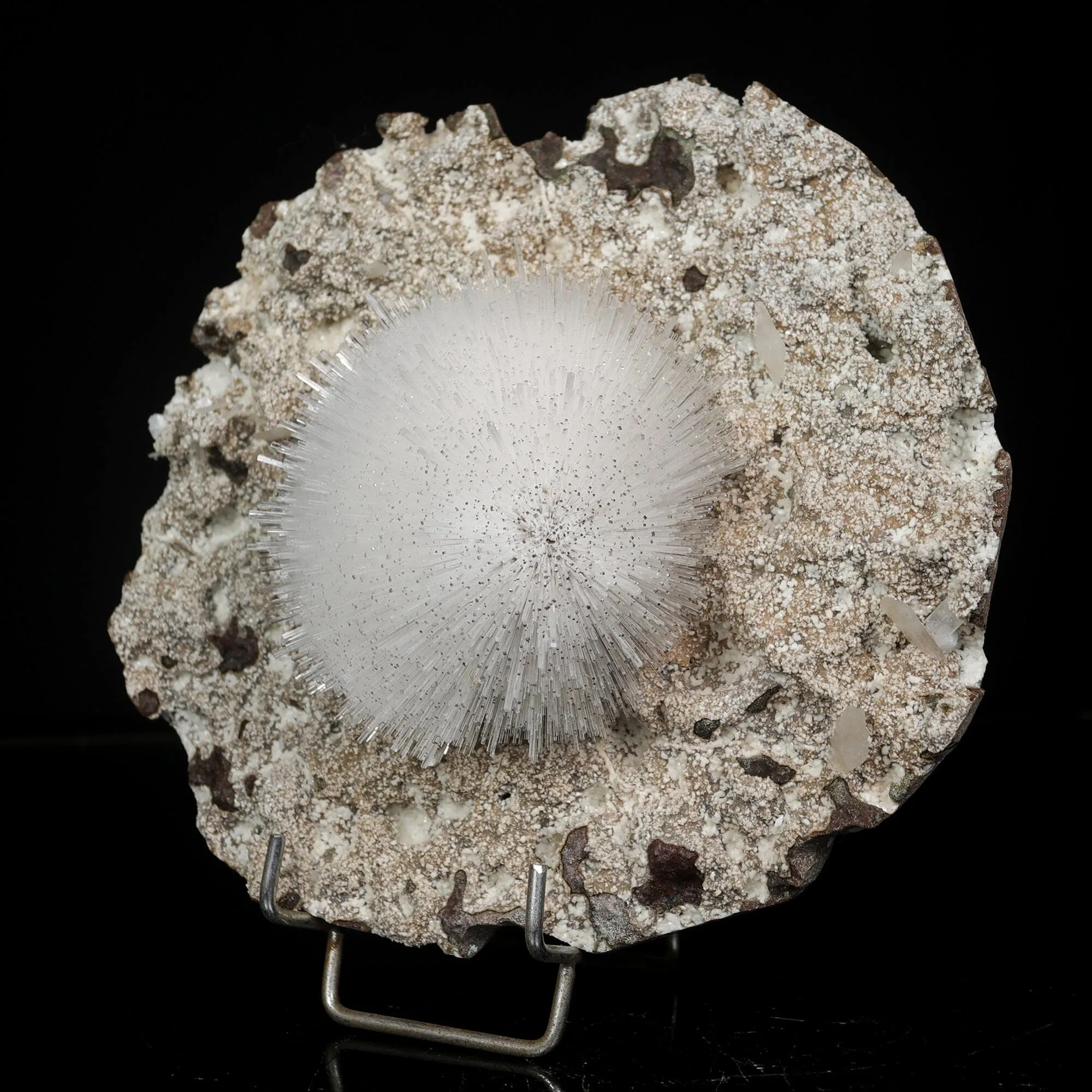 Mesolite with Heulandite Natural Mineral Specimen - image 4