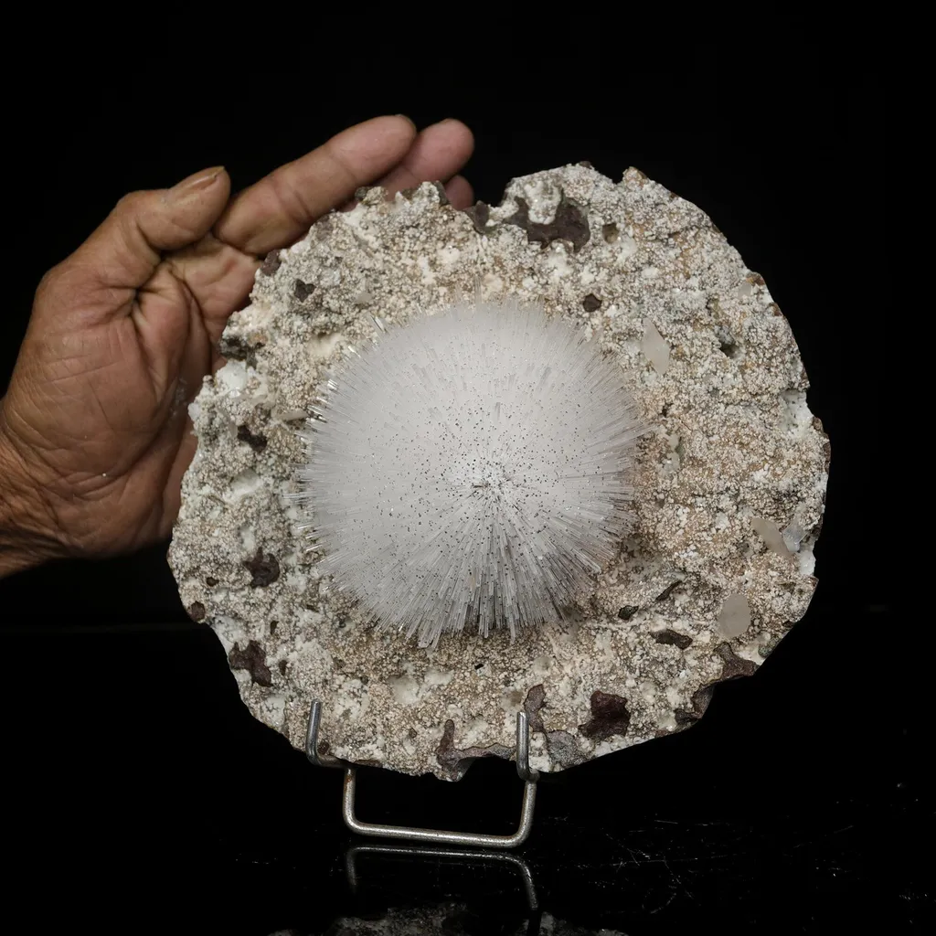 Mesolite with Heulandite Natural Mineral Specimen - image 5