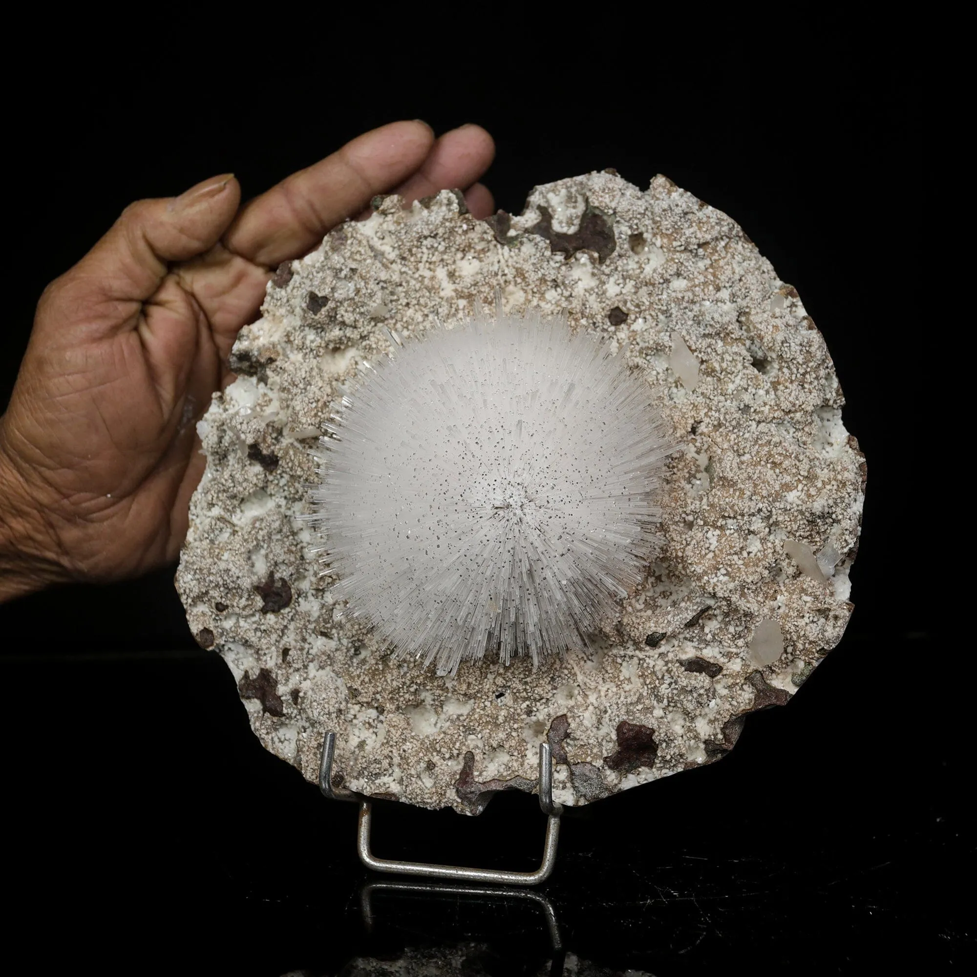 Mesolite with Heulandite Natural Mineral Specimen - image 5